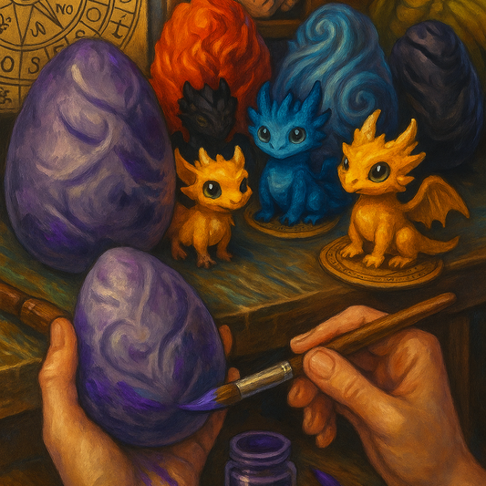 Dragon Egg and Baby Dragon Painting workshop Riga