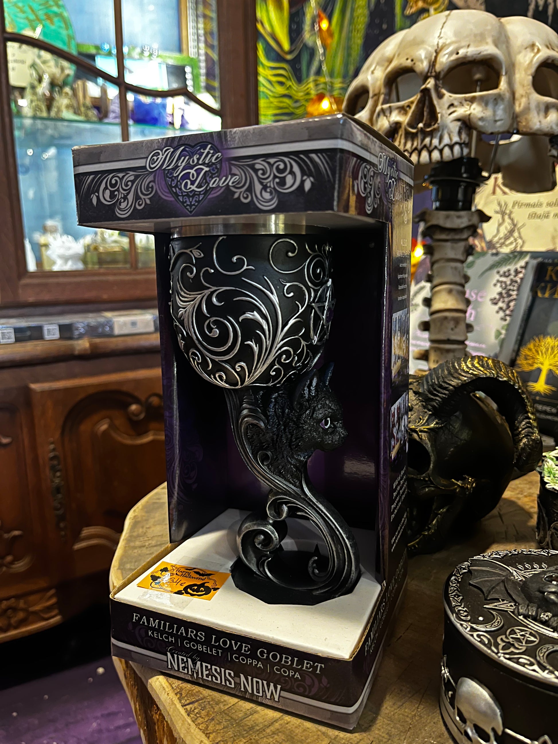 Nemesis Now Familiars Love goblet featuring magical familiars design