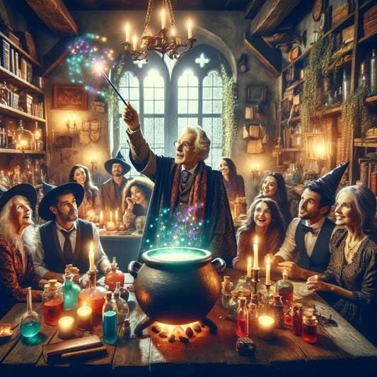 Birthday celebration 30+ in Hogwarts style with wands, actors and adventures